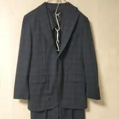 ロロピアーナ シップス スーツ セットアップ 46 M相当 濃紺 ウール