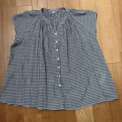 無印良品 強撚ボイル フレンチスリーブブラウス さらり 涼しげ ナチュラル　M
