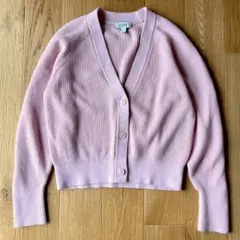 美品　COS コス リブ カーディガン Vネック ゆったり　ピンク　桜色