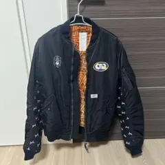 WTAPS ブラック MA-1 フライトジャケット