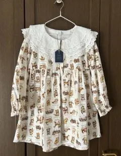 新品　バースデイ　コトリ　Cottoli yukiemon ワンピース猫　120