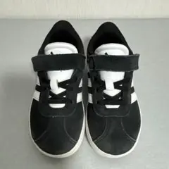 最終値下げ　adidas ブラック/ホワイト スニーカー 17cm