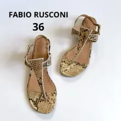ファビオルスコーニ FABIO RUSCONI フラットトングサンダル 36