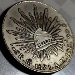 メキシコ 銀貨 1ペソ 1898年】 - メルカリ
