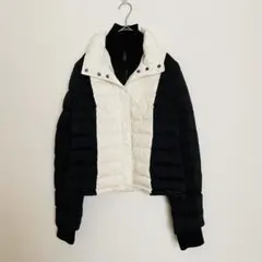 ユニクロ　UNIQLO THEORY ダウンジャケット 白/黒　ショート丈
