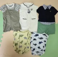 ベビー服 ロンパース・カバーオールセット　夏　男の子　まとめ売り