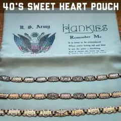 40s 大戦サテンハンカチケース ARMY USN NAVY AIR FORCE
