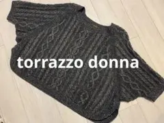 torrazzo donna トップス　セーター　ニット　アランニット　ラメ