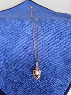 箱なし発送　ネックレス　40cm　金色×パール