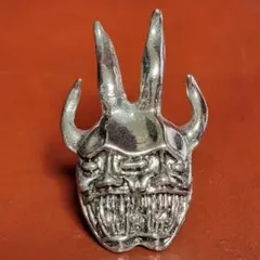 ピンテージ ダブルフェイス デビル シルバー リング ラージサイズ