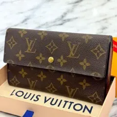 【美品】ルイヴィトン　モノグラム　インターナショナル　長財布　折り財布　財布