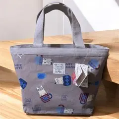 クスグル　ネコまるけプリントトートバッグ　新品