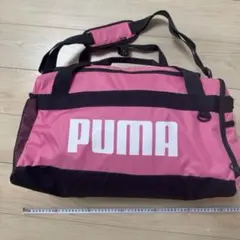 美品 PUMA ボストンバッグ ピンク ブラック
