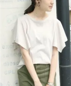 SLOBE IENA フレアスリーブスムースTシャツのサムネイル