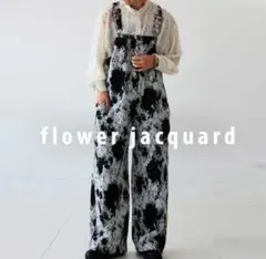 antiqua flower jacquard overalls サロペットのサムネイル