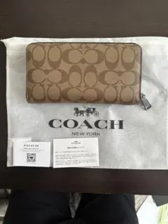 COACH 長財布 ブラウン/ブラック