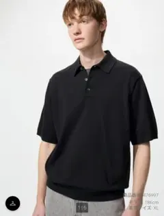 UNIQLO ウォッシャブルニットポロセーター半袖