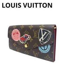 【美品】ルイヴィトン ポルトフォイユサラ 長財布 モノグラムステッカー Q82