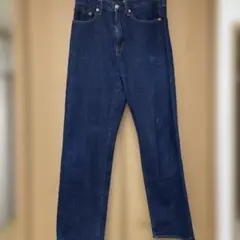 GU ダークブルー ストレートデニム