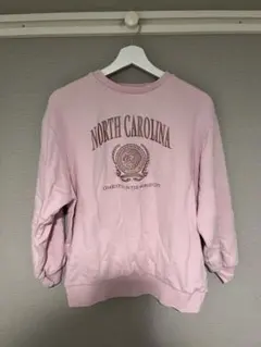 WEGO プリント スウェット Fサイズ ピンク