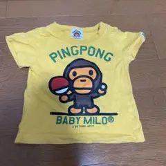アベイジングエイプキッズBAPEKIDSベビー70サイズ半袖tシャツ卓球のサムネイル