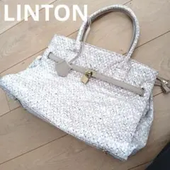 LINTON ホワイト系 トートバッグ