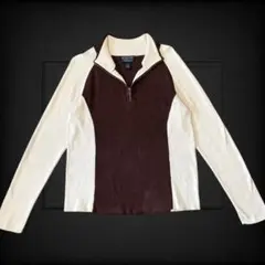 POLO JEANS XL ポロジーンズ ハーフジップ リブニット セーター