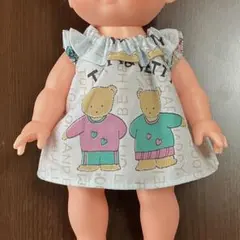 45 トム＆ベティ　フリル襟ワンピ　メルちゃんサイズ