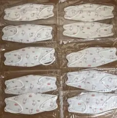 新品！未使用品！★極美品★未開封！子供用マスク10枚　うさぎ柄　かわいい
