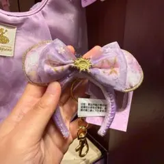 香港ディズニー　塔の上のラプンツェル　ミニカチューシャキーチェーン