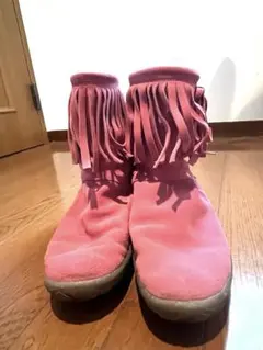 NIKE フリンジ スエード ブーツ ピンクのサムネイル