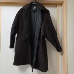 UNIQLO ブロックテックリラックスハーフコート ダークブラウン