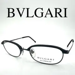 BVLGARI ブルガリ メガネ 度なし 902A 03 サイドロゴ フルリム