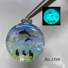 展示用/レジン/初夏の窓辺の子猫達 ひまわり 風鈴 蓄光 オルゴナイト
