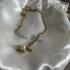 ニナリッチ　ネックレス　ゴールドパール