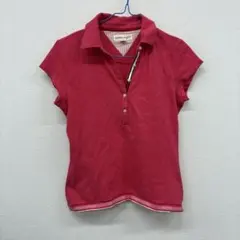 tommy = girl 赤 半袖ポロシャツ　S ◎29