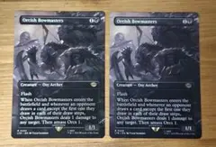 オークの弓使い ボーダーレス foil 英語版 mtg 433)□ボーダーレス□《オークの弓使い/Orcish Bowmasters》[LTR