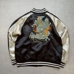 F*o様 リバーシブル スカジャン 龍 虎 鷹 富士山 刺繍 90s 雰囲気 フ