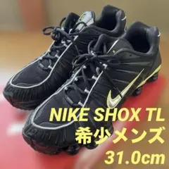 NIKE SHOX TL Black Dynamic Yellow 31.0cm
