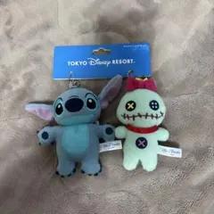 東京ディズニーリゾート 限定スティッチ スクランプ ヌイグルミバッジセット