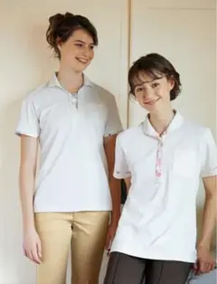 LAURA ASHLEY LW201 半袖ポロシャツ 花柄のサムネイル