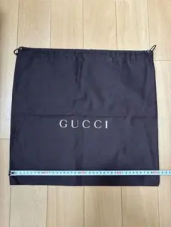 GUCCI グッチ　保存袋 巾着袋 ダークブラウンのサムネイル