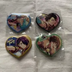 あんスタ 奏汰 翠 鉄虎 忍 ハート缶バッジ セット