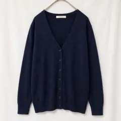 chocol raffine robe カーディガン Vネック 紺　ネイビー