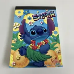スティッチ メモ帳 ハワイアンデザイン