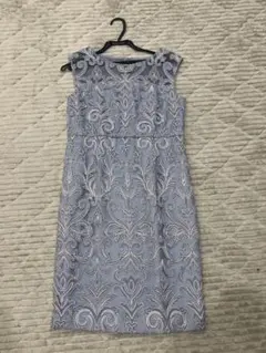 Diagram刺繍入りライトブルードレス GRACE CONTINENTAL美品