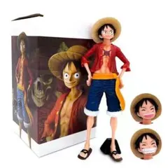 ワンピース ルフィ フィギュア 麦わらの一味 表情替えパーツ付き ジャンク