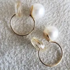 淡水パール♡美品【ジュエルクローゼット】K10 パール イヤリング☆アガット