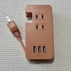 スリーコインズ　3USB 2ACコンセント　電源タップ