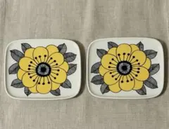 【美品】marimekko マリメッコ ケスティト スクエアプレート 2枚セットのサムネイル